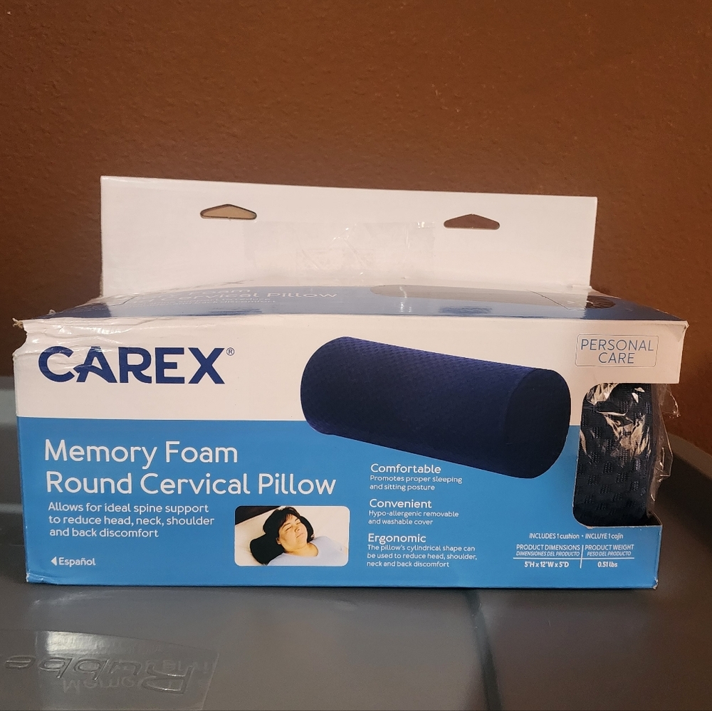 Carex Memory Foam Cervical Neck Pillow - Picture 4 of 6